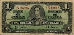1 Dollar CANADA  1937 P.058b B+