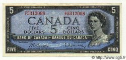 5 Dollars CANADA  1954 P.077b SUP+
