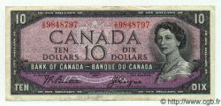 10 Dollars CANADA  1954 P.079a TTB