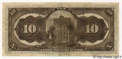 10 Dollars / 10 Piastres CANADA  1919 PS.0917var TTB+