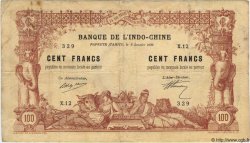 100 Francs TAHITI  1920 P.06b TB+