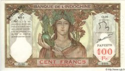100 Francs Spécimen TAHITI  1965 P.14ds NEUF