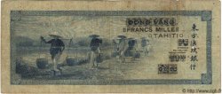 1000 Francs TAHITI  1943 P.18b pr.TB