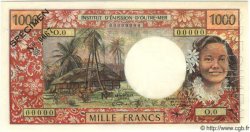 1000 Francs Spécimen TAHITI  1968 P.26s pr.NEUF