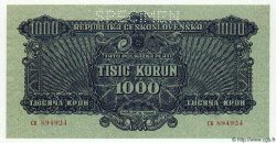 1000 Korun Spécimen TCHÉCOSLOVAQUIE  1944 P.050s NEUF