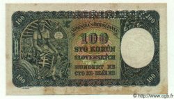100 Korun Spécimen TCHÉCOSLOVAQUIE  1945 P.051s TTB+