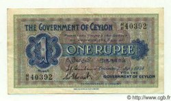 1 Rupee CEYLAN  1934 P.16b TTB+