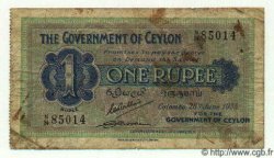1 Rupee CEYLAN  1935 P.16b B+