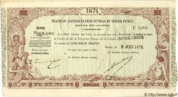 5000 Francs NOUVELLE CALÉDONIE  1874 P.- SUP