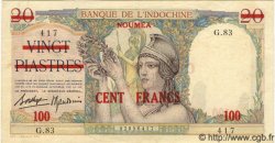 100 Francs NOUVELLE CALÉDONIE  1939 P.39 SUP