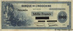 1000 Francs NOUVELLE CALÉDONIE  1943 P.45 TTB
