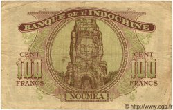 100 Francs NOUVELLE CALÉDONIE  1944 P.46b TB à TTB