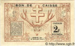 2 Francs NOUVELLE CALÉDONIE  1942 P.53 TTB+ à SUP