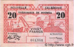 20 Francs NOUVELLE CALÉDONIE  1943 P.57b TTB+