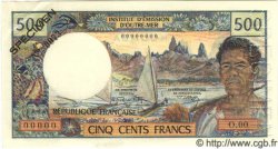 500 Francs Spécimen NOUVELLE CALÉDONIE  1970 P.60s SPL