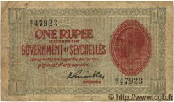 1 Rupee SEYCHELLES  1936 P.02f pr.TB