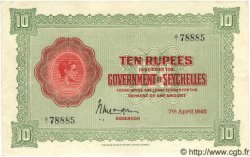 10 Rupees SEYCHELLES  1942 P.09 SUP+