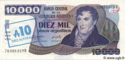 10 Australes sur 10000 Pesos Argentinos ARGENTINE  1985 P.322b NEUF