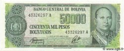 50000 Pesos Bolivianos BOLIVIE  1984 P.170 NEUF