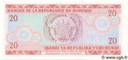 20 Francs BURUNDI  1991 P.27c NEUF