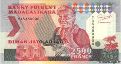 2500 Francs - 500 Ariary MADAGASCAR  1993 P.077 NEUF