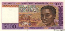 5000 Francs Ou 1000 Ariary MADAGASCAR  1995 P.078 NEUF