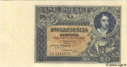 20 Zlotych POLOGNE  1931 P.073 NEUF