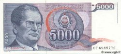 5000 Dinara YOUGOSLAVIE  1985 P.093b NEUF