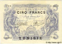 5 Francs TUNISIE  1920 P.01 pr.NEUF