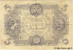 5 Francs TUNISIE  1925 P.01 TB à TTB