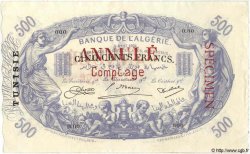 500 Francs Spécimen TUNISIE  1924 P.05bs SPL
