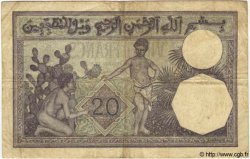 20 Francs TUNISIE  1938 P.06b TB à TTB