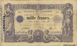 1000 Francs TUNISIE  1918 P.07a pr.TB