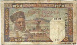 100 Francs TUNISIE  1941 P.13a B