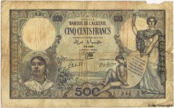 500 Francs TUNISIE  1939 P.14 B