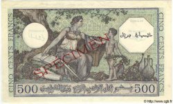 500 Francs Spécimen TUNISIE  1943 P.19s pr.NEUF