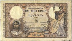 5000 Francs TUNISIE  1942 P.21 TB