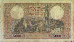 5000 Francs TUNISIE  1942 P.21 TB
