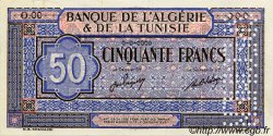 50 Francs Spécimen TUNISIE  1949 P.23s SPL