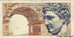 100 Francs TUNISIE  1947 P.24 TB