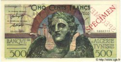 500 Francs Spécimen TUNISIE  1947 P.25s NEUF