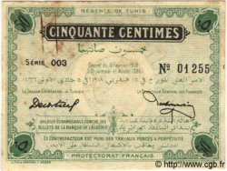 50 Centimes TUNISIE  1918 P.32c TTB