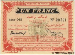 1 Franc TUNISIE  1918 P.36e NEUF