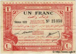 1 Franc TUNISIE  1920 P.49 TTB