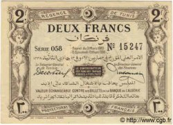 2 Francs TUNISIE  1920 P.50 pr.NEUF