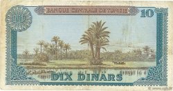 10 Dinars TUNISIE  1969 P.65 TB+