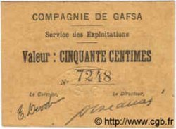 50 Centimes TUNISIA  1916 P.--