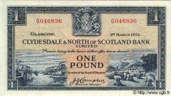 1 Pound ÉCOSSE  1954 P.191a pr.NEUF