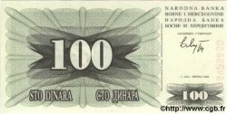 100 Dinara BOSNIE HERZÉGOVINE  1992 P.13a NEUF