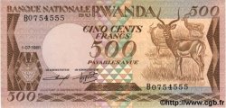 500 Francs RWANDA  1981 P.16a NEUF